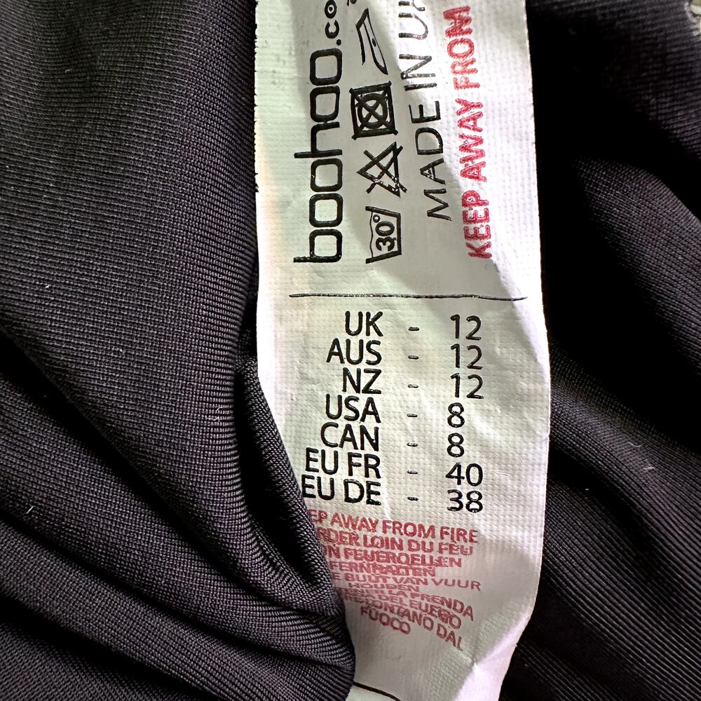 Boohoo Women Size 8 Black Dress - Picture 5 of 5